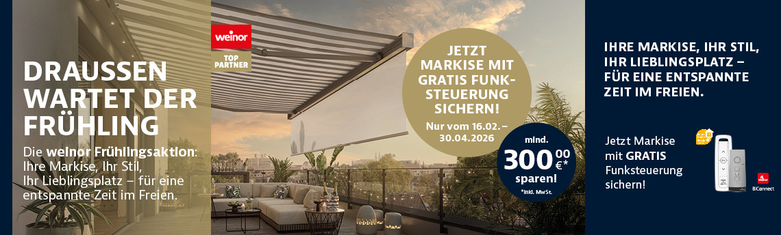 Markise Frühlingsaktion 2026
